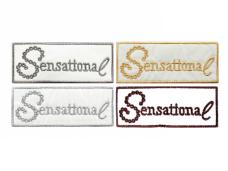 Термоаппликация "Sensational" 82*33мм арт.13791P