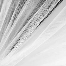 Фатин средней жесткости арт.DJN-20032-1 белый блестящий