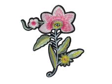 Термоаппликация "Цветы" 130*110мм арт.62192 розовый/зеленый