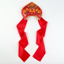 Кокошник "Красочная роспись" 54-58р арт.10334784 красный