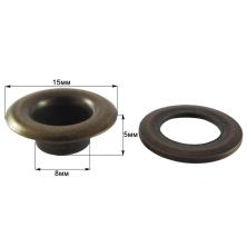 Люверсы №05 d8*15мм h5мм (500шт)