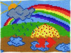 Астра арт.39 "Радуга" Набор для вышивания мулине 13*17,5см