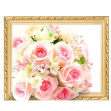 "Нежный букет 5D" 50*40см арт.0522 LT Картина стразами на подрамнике