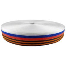 Георгиевская лента+Триколор (34мм ±1мм ) 1рулон-100м