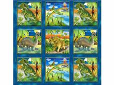 Ткань для пэчворка 60*110см Peppy Dino Panel арт.4674