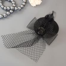 Шляпка для кукол 7см арт. ИВ-474 черный