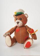 Набор для изготовления текстильной игрушки "Перловка" "Влюбленный мишка" 23,5*17,5см арт.ПФЗД-1003