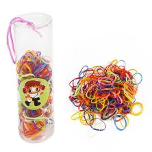 Резинки для косичек силиконовые арт.ФУ-11093 ассорти (200шт)