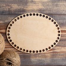 Донце для вязаной сумки дерево "Овал" 20*15см арт.4815354