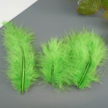 Перо страуса 7-10см арт.SF-2024 зеленый-130