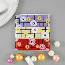 Набор лент атласных 25мм "Ромашка" арт.2268 ассорти (3шт*1м)