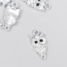 Коннектор "Сова" 23*11мм арт.3752260 серебро