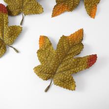 Лист текстиль 11,5*14см кленовый арт.9417753 микс (4шт)