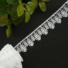 Кружево гипюр  40мм арт.TBY.2507 белый