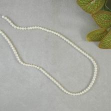 Бусины стекло "Жемчуг"  4мм арт.7707495 молочный (103шт)