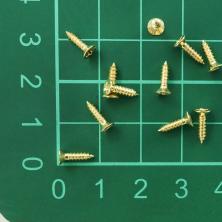 Мини-шуруп 2,0*8мм золото (60±5шт)