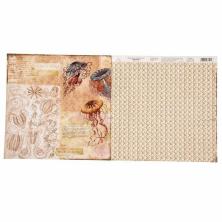Бумага двусторонняя 29,5*29,5см "Одиссея. Медузы" 180гр/м арт.1197800