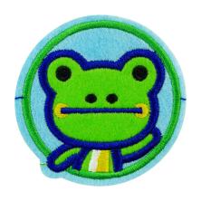 Термоаппликация "Лягушка" 65мм арт.2700 голубой/зеленый/синий