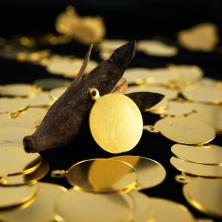 Монетки 15мм арт.8930 золото