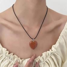 Кулон "Сердце" 20*27мм с камнем авантюрин арт.ИВ-282