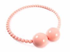 Колье арт.ФУ-5017 нежно-розовый