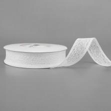 Лента капрон 25мм "Паутинка" арт.2276046 белый