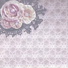 Бумага односторонняя 30,5*30,5см "Свадебное кружево" 160гр/м арт.CP