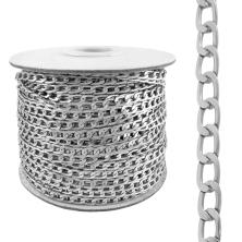 Цепь металл 7*4*1мм арт.A1907 серебро