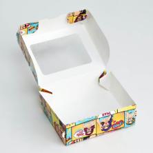 Коробка из картона с окошком 10*8*3,5см 