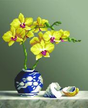 Г-045 "Цветы в вазе" Рисунок на ткани "М.П.Студия" 35*40см