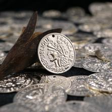Монетки 20мм арт.7953 серебро