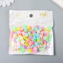 Бусины акрил "Цветочек" 9*9*5,5мм арт.7338698 ассорти (20гр)