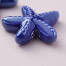 Бусины керамика "Морская звезда" 18*18мм ИВ-1037 син.(2шт)