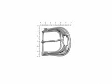 Пряжка металл 60*57/38мм арт.Т-3607 никель