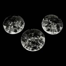 Пуговица арт.DRN-0010 12мм 20L 01-прозрачный перламутр