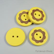 Пуговица дерево арт.WB-057 25мм 40L