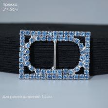 Шлёвка металл со стразами арт.DS-066-H