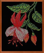 Кроше арт.В-140 "Нежная фуксия" Набор для вышивания бисером 25*30см