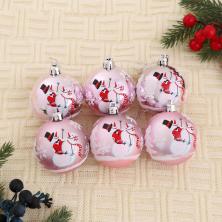 Набор из  8-ми елочных шаров 6см 