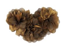 Украшение пришивное "Три цветочка" 205*115мм арт.XYZ-14