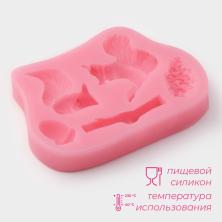 Молд силикон "Белочки и орешки" 10*7см арт.6887480