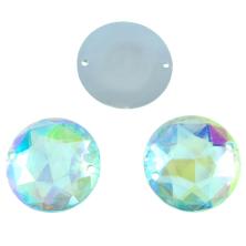 Камни пришивные "Круг" 20*3мм арт.ФУ-8417 Crystal AB