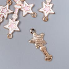 Подвеска "Звездный жезл" 13*28мм арт.7356027 золото/микс