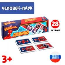 Игра настольная "Домино. Человек-паук" 18*5*2см арт.9383342 (28 деталей)