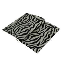 Кожа искусственная с бархатом Зебра 20*30см 0,5мм арт.SF-5999 серебро