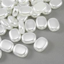 Бусины акрил 13*11*5мм "Жемчуг" арт.7705625 молочный (50шт)