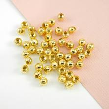 Бусины металл   4мм отв-е 1,5мм арт.SF-7674 (50шт)