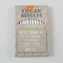 Иглы ORGAN арт.UY-128GAS №80/12 (10игл)