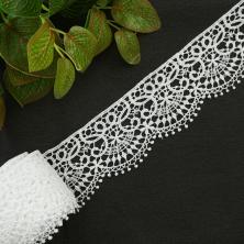 Кружево гипюр 60мм арт.TBY.2502 белый