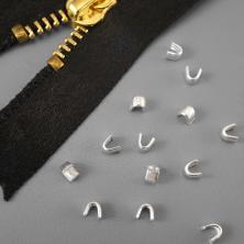 Ограничитель на молнию (верхний) Т.3 арт.VOM-3N никель